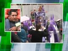 Embedded thumbnail for Poca asistencia de feligreses a procesión